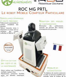 Robot mobile compteur particulaire
