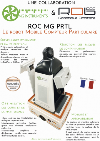 Robot mobile compteur particulaire